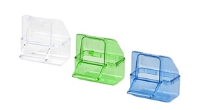 2GR Canary Seed Dish - Available in clear, blue or green - art 24 - 2GR - Canary Supplies - Cage Accessory