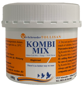 Kombi Mix - antiprotozoal treatment - Trichomonas, Giardia, Cochlosoma - Parasitic - In the drinking water - Avian Medication